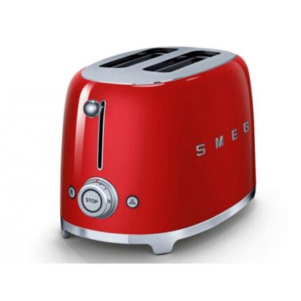 Tostadora Smeg TSF01RDEU 950W 2 Ranuras 6 Niveles